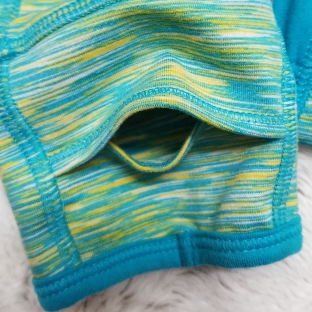 Kppen Blue Yellow Heather Solid Panel Full Zip S - image 4